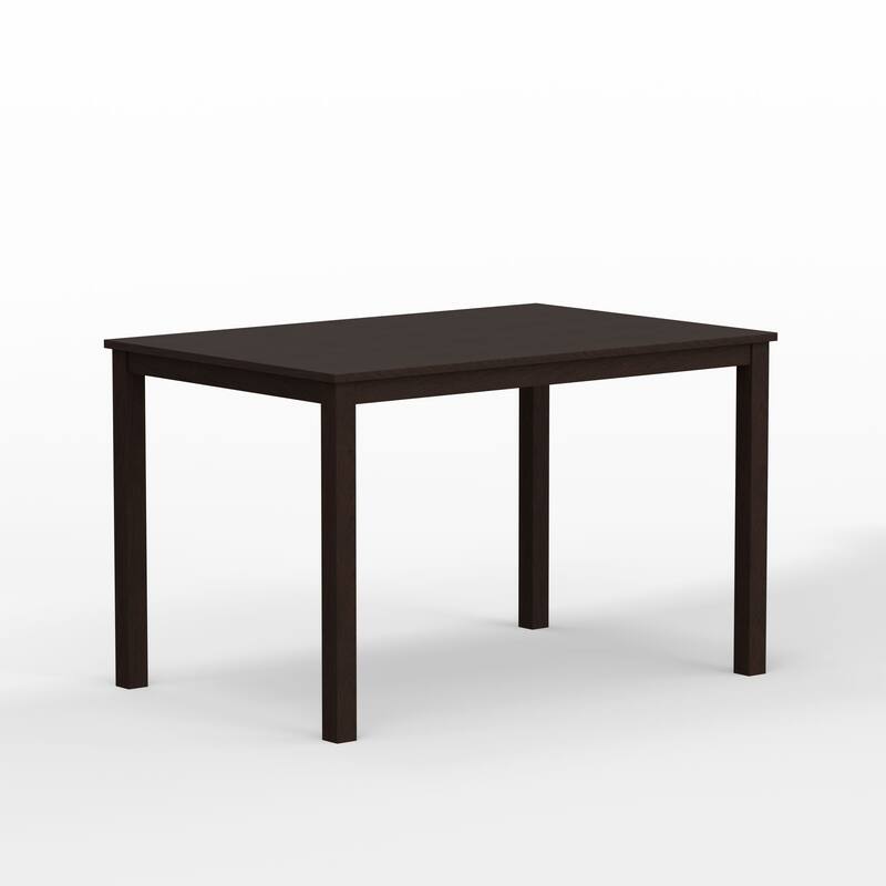 3Piece Dining Set, 48" Rectangle Wood Table and XBack Chairs Bed